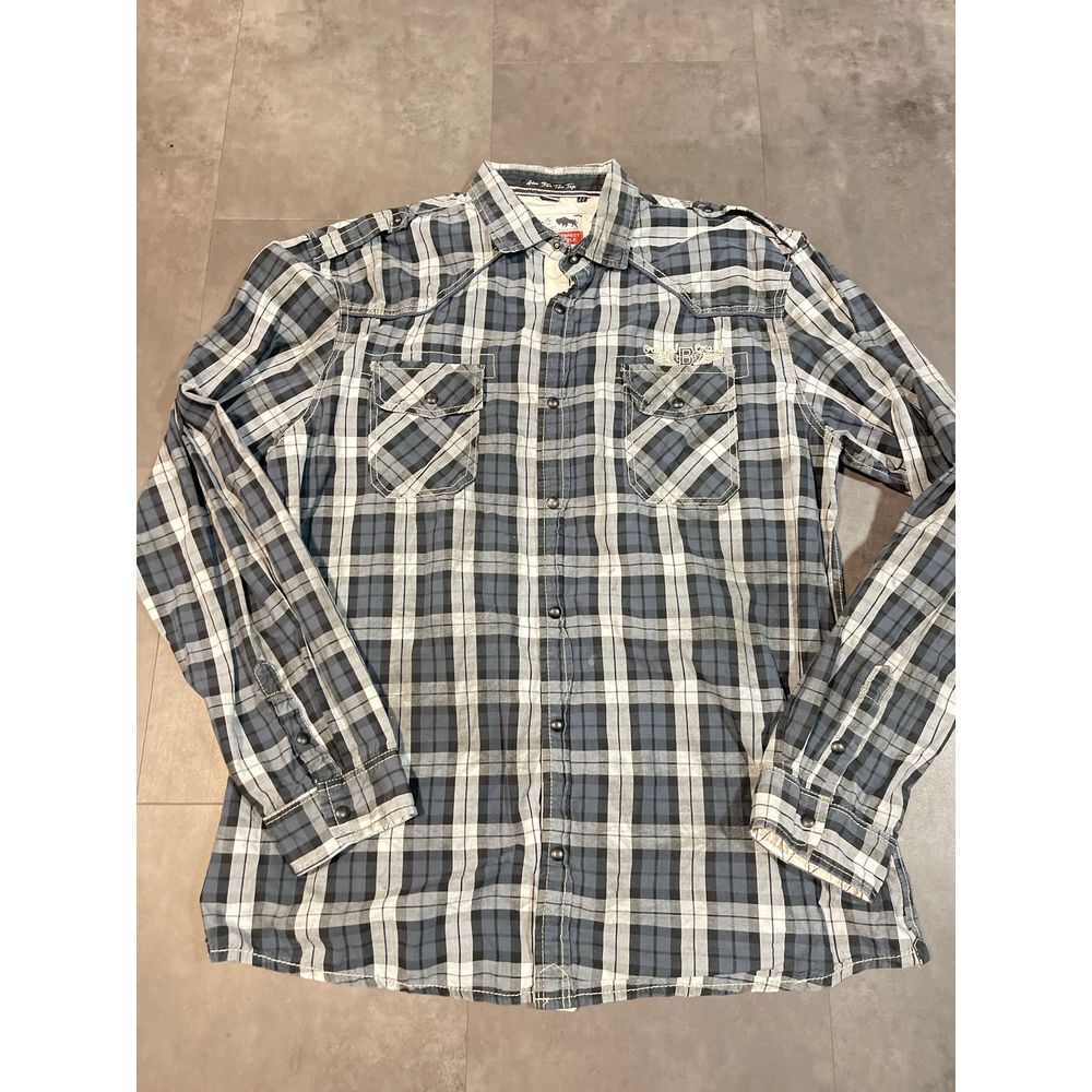 Buffalo David Bitton Men's Plaid Button-Down Shirt Casual Long Sleeve B-203